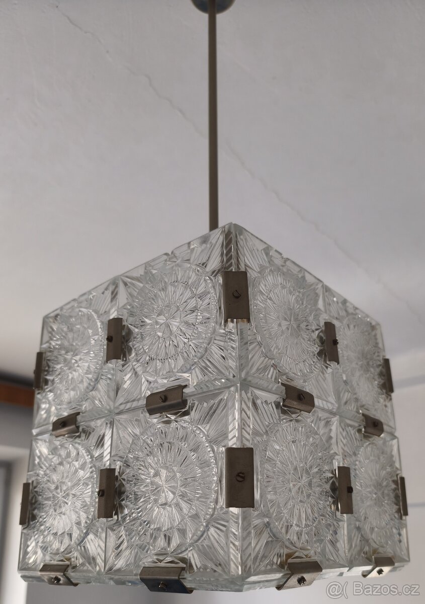 Designový lustr kostka Kamenický Šenov - 3