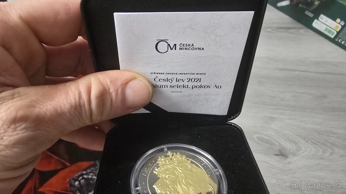 Prodám investiční minci Český lev 2021 - 3