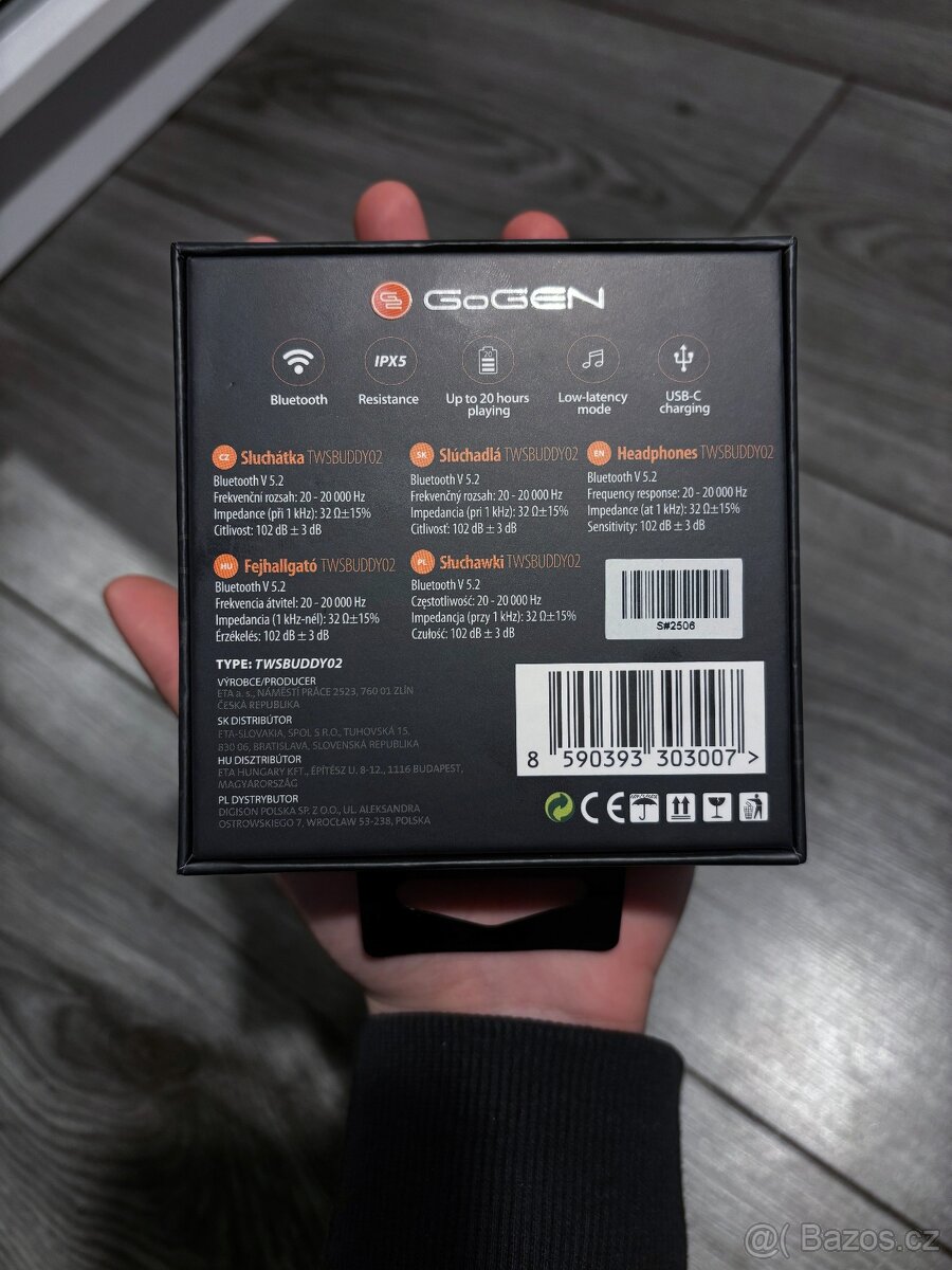 Sluchátka GoGEN TWS BUDDY evo 2 - 3