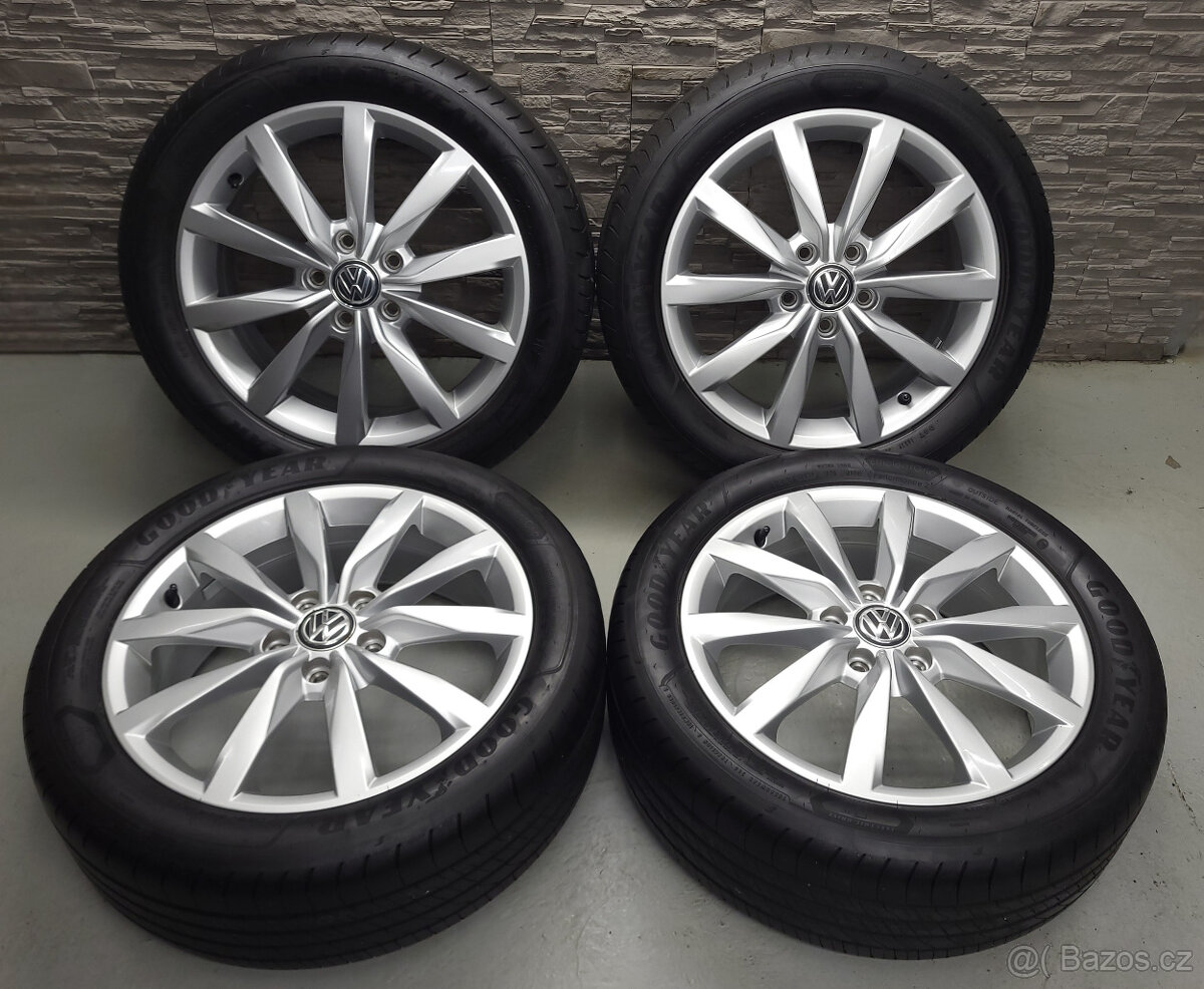 17" Originál VW Dijon 5x112 Golf 7 letní sada - 3