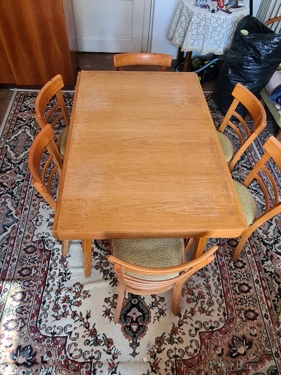 Židle s čalouněnými sedáky, 60 léta - 3