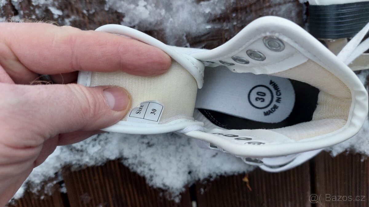 Bílé dívčí brusle vel. 30 - 3