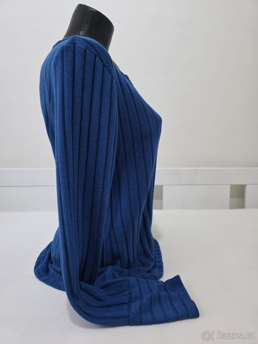 Dámský modrý lehký svetr - Vel. M - 3