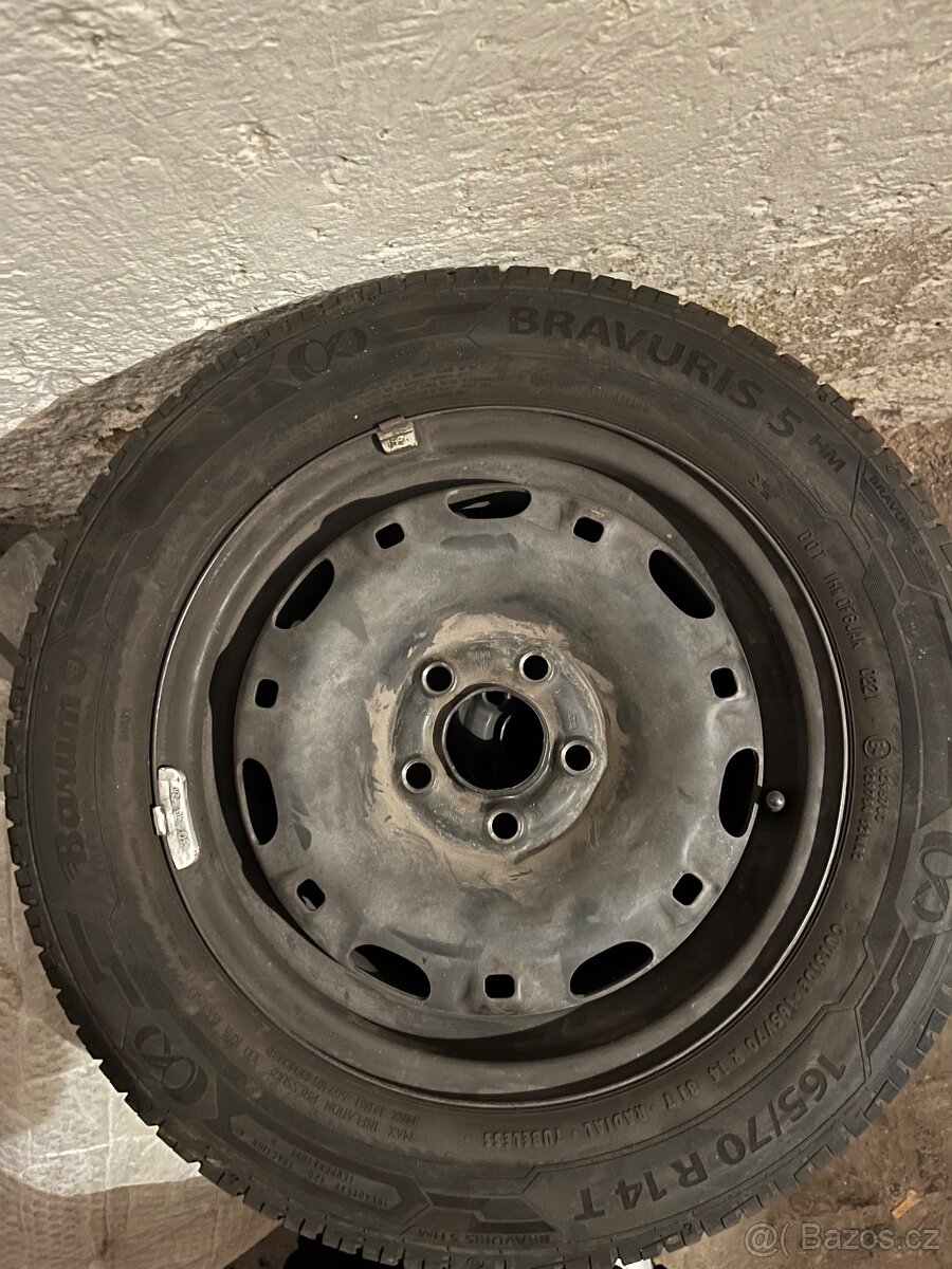 Barum Bravuris 5 165/70 vcetne disku - 3