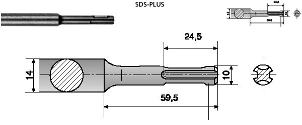 Vrták SDSplus 18x260mm čtyřbřitý - 3