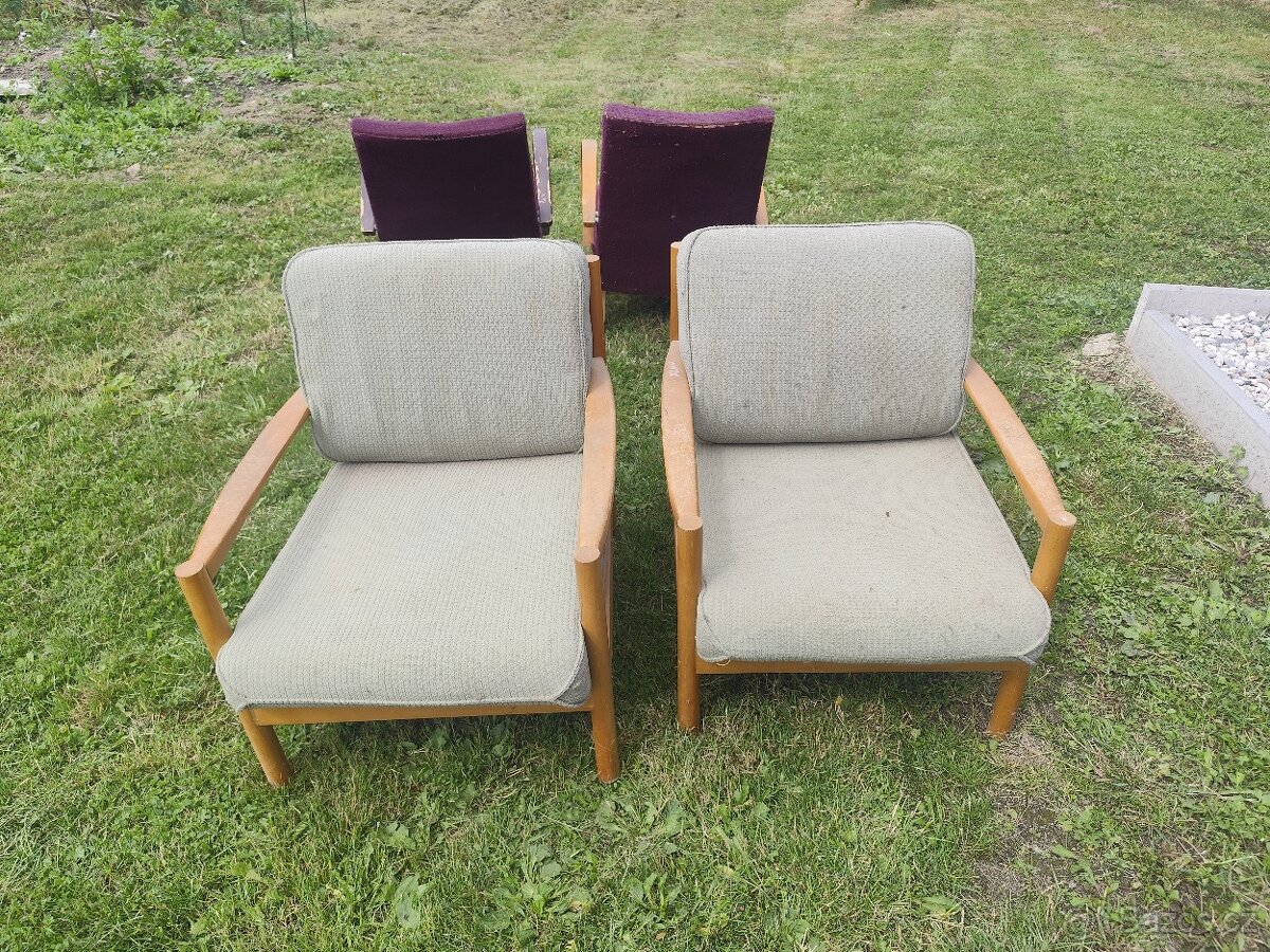 Retro křesla k renovaci - 3