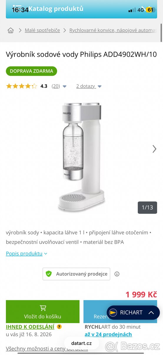 Výrobník sody Philips - 3