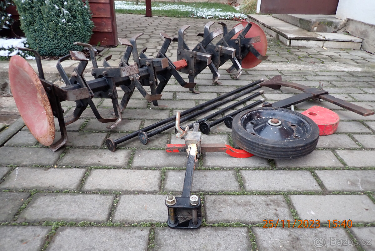 vari - rotavátor 120 cm + vodící kolo + brzd. radlička - 3