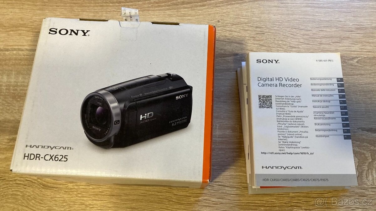 Kamera Sony HDR-CX625 s příslušenstvím - 3