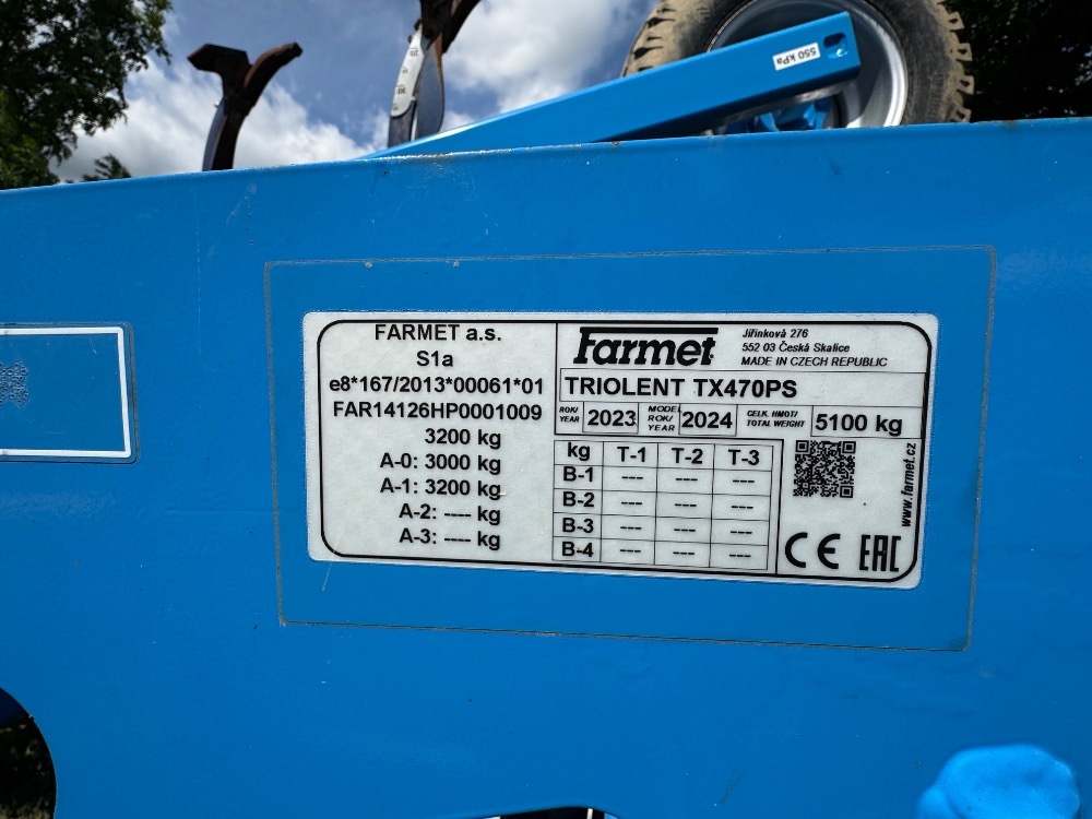 kypřič FARMET TRIOLENT TX 470PS - 3