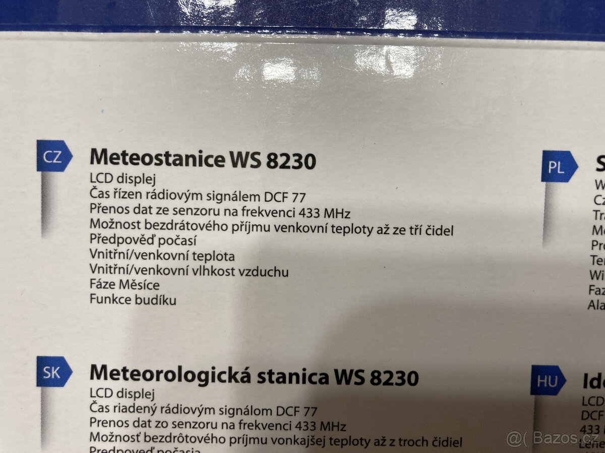 Meteostanice Hyundai WS-8230 - 3