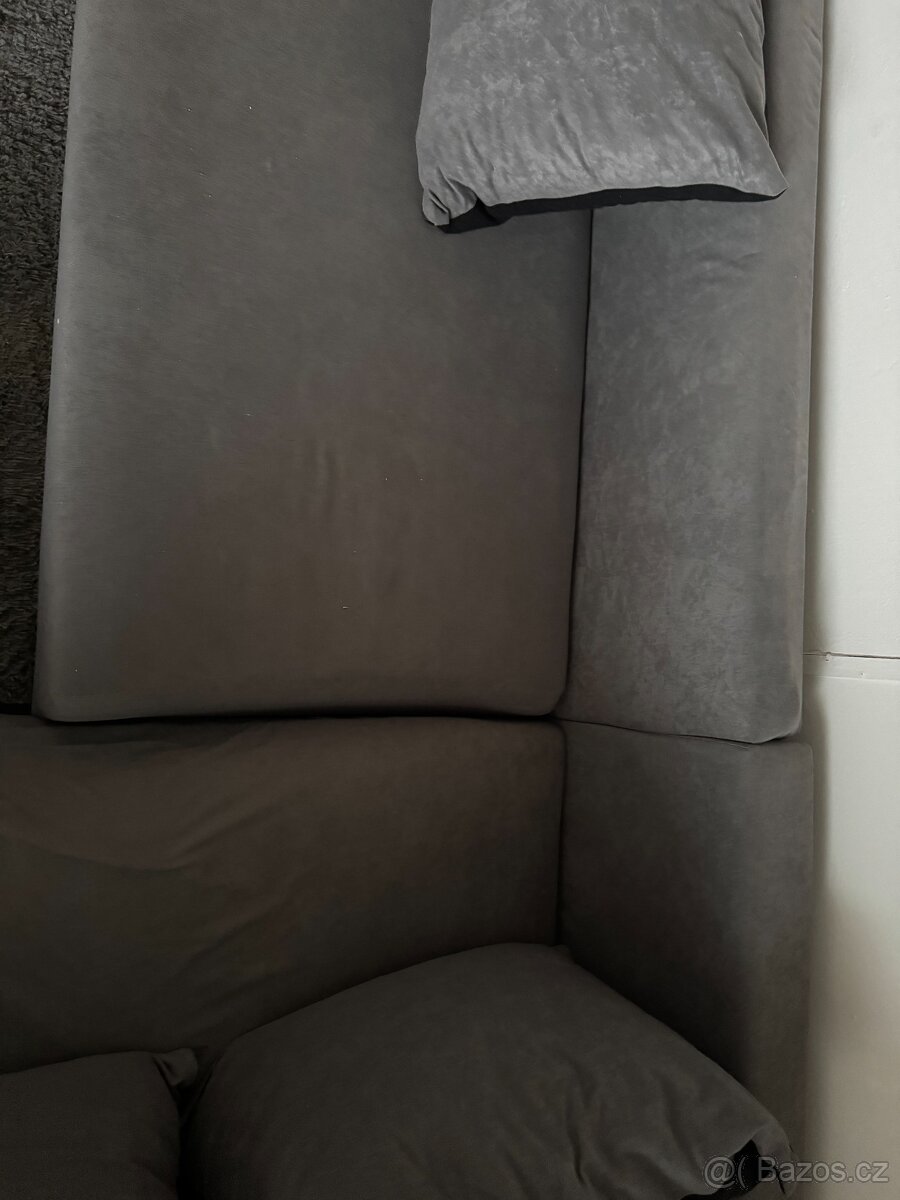 Prodám rozkládací gauč – modrá barva - 3