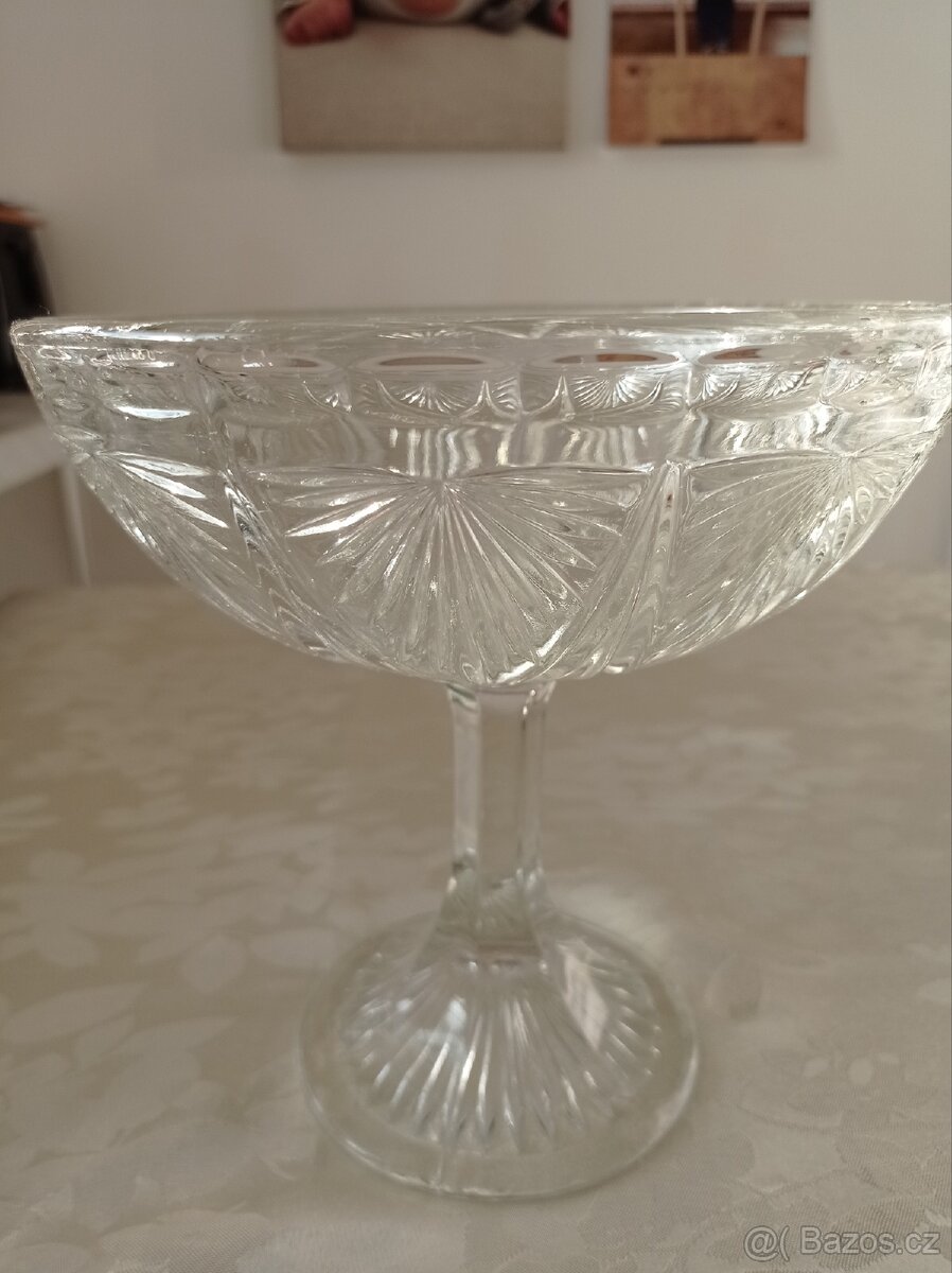 Stará skleněná mísa po babičce - 3