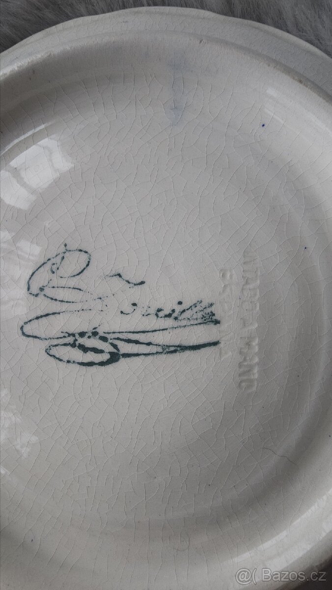Ručně malovaný keramický talíř - 3