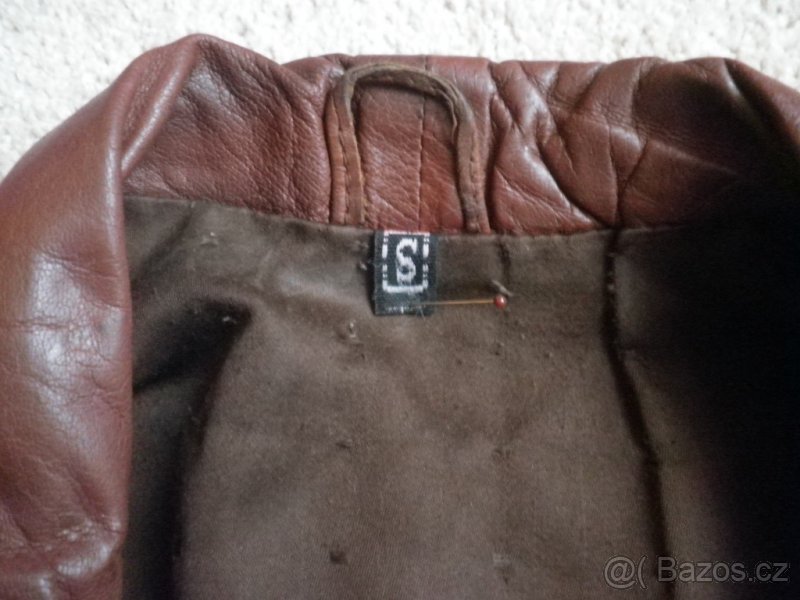 Kožená dámská bunda S, retro, (parker, park), 3 x foto - 3