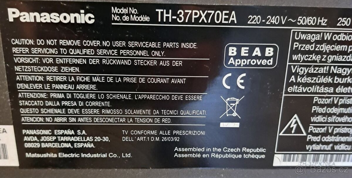 Televize Panasonic Viera 37" - 3