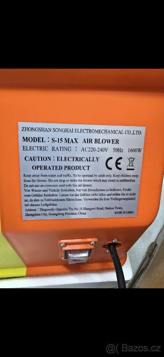 Ventilátor pro skákací hrady - 3