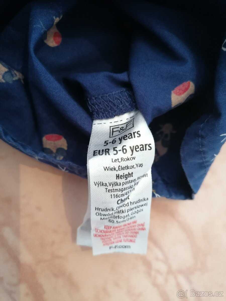 Chlapecká košile vel. 116 zn. FaF - 3