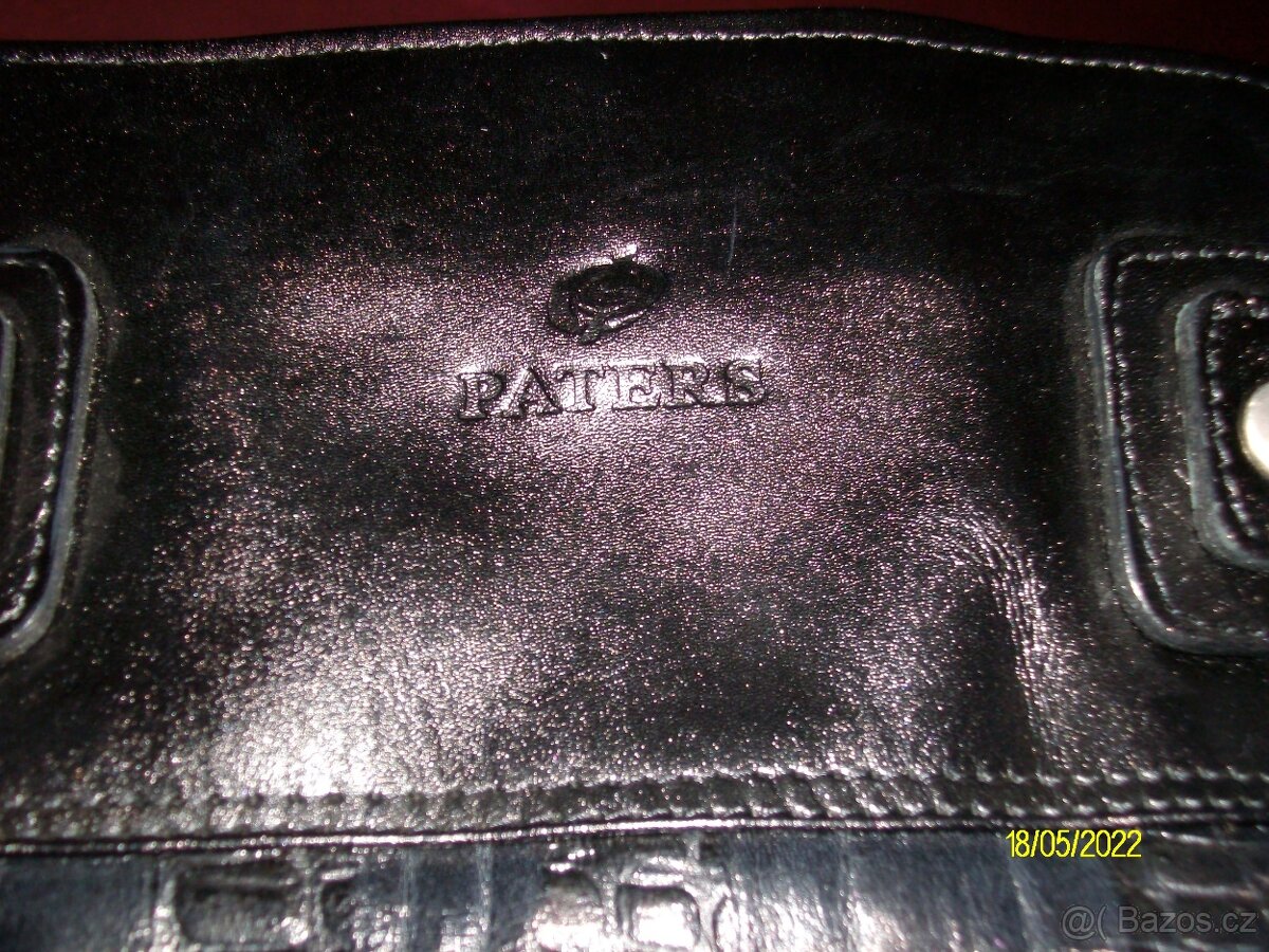 černá kožená kabelka PATERS - 3