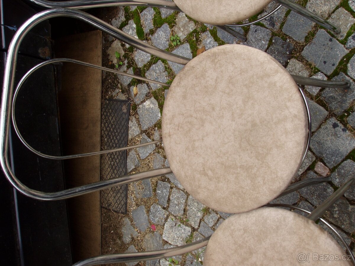 Kovové židle 4 ks - 3