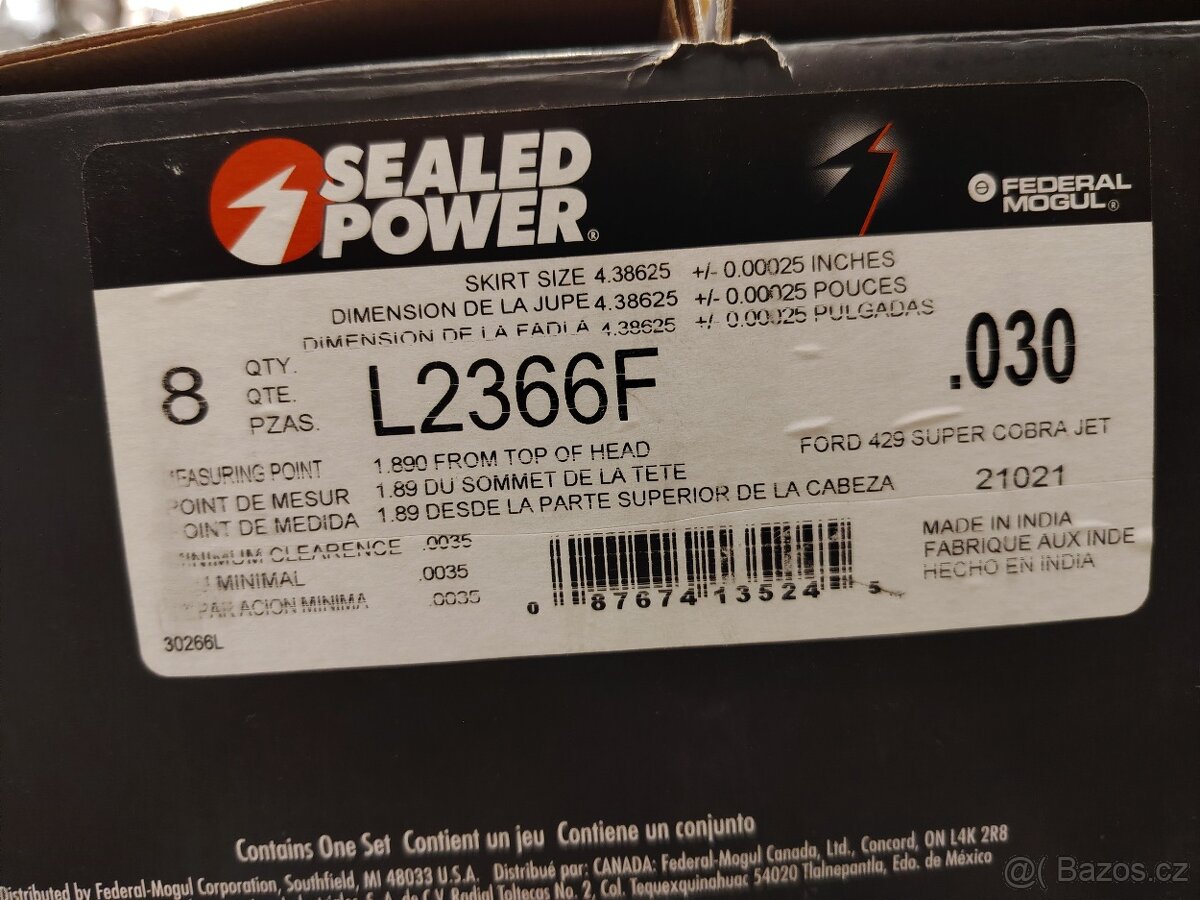 Kované písty Ford 429 - 3