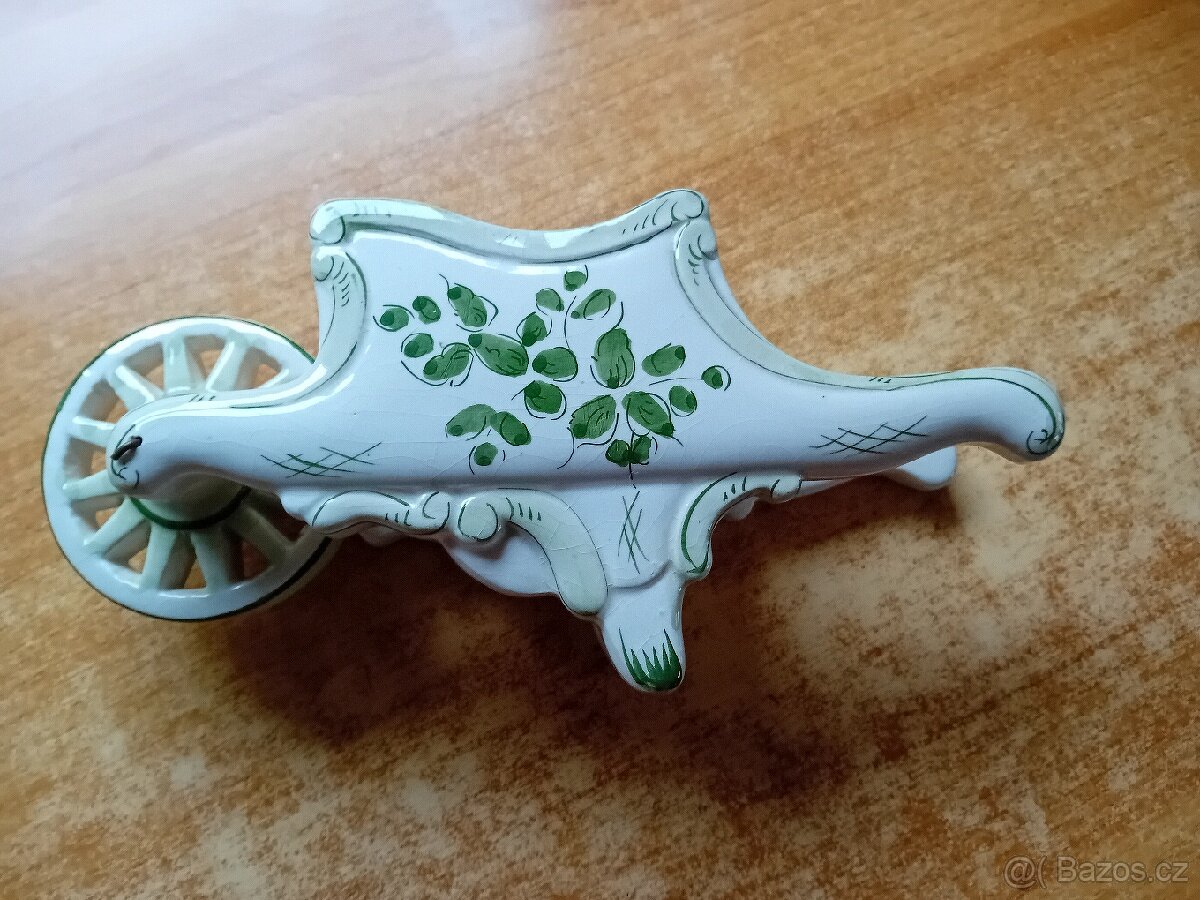 Keramické kačenky, keramický trakař,vázička - 3