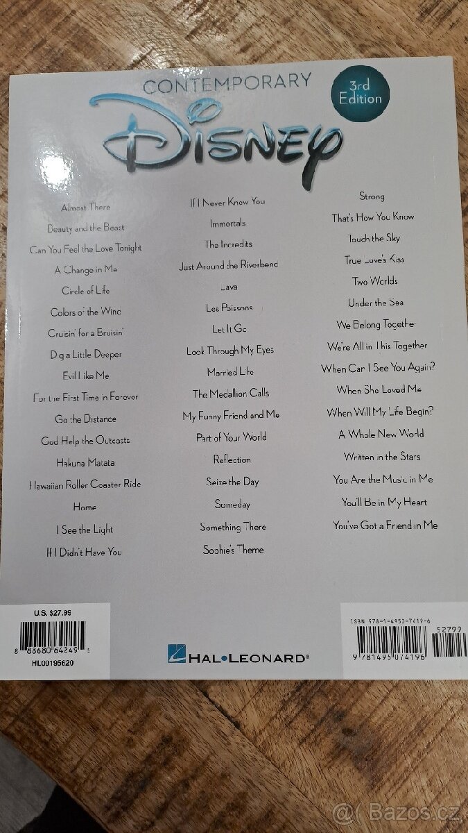 Zpěvník Disney - songbook - 3