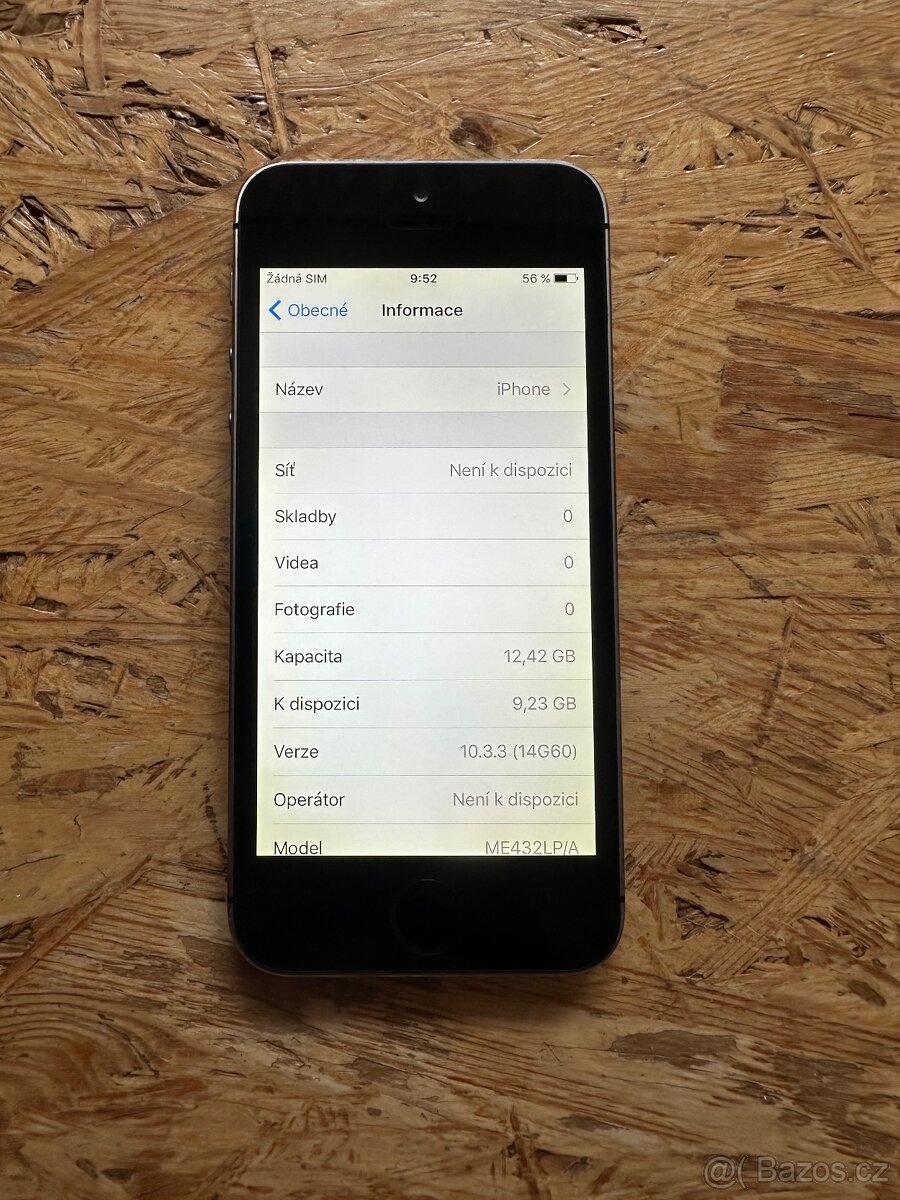 Apple iPhone 5s 16GB Černý iOS10 - 3