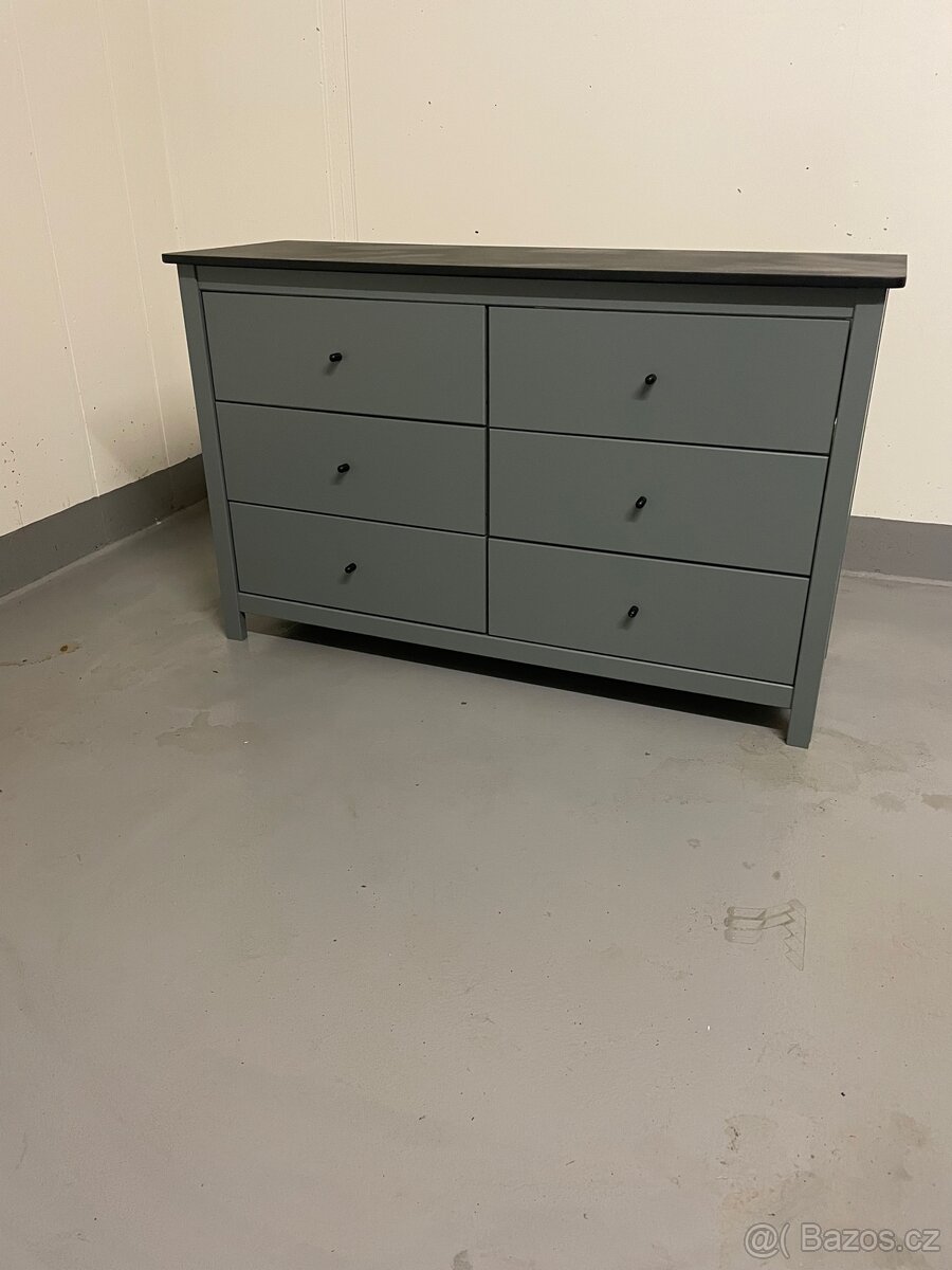 Šedozelena komoda Misti 130x80 cm - 3