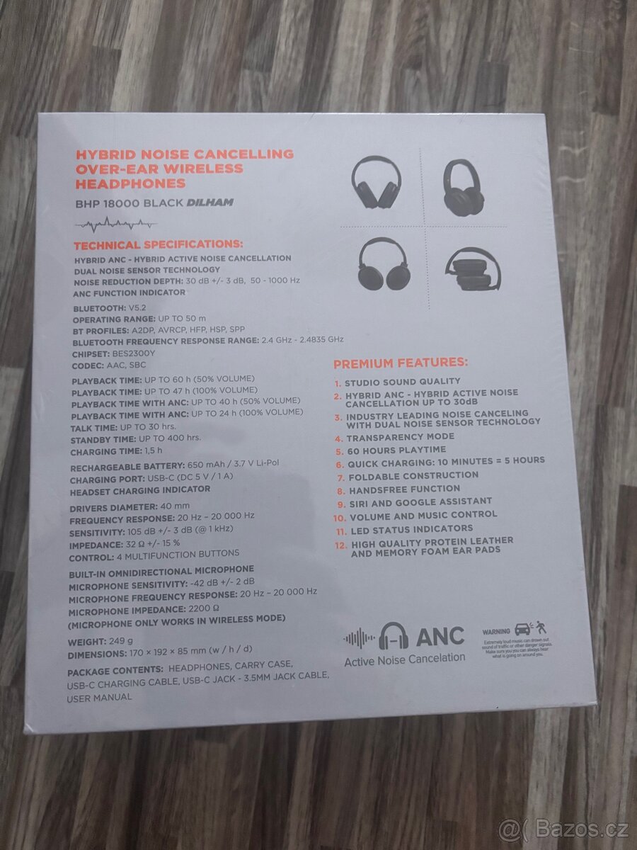 Buxton BHP 18000 Black – nová bezdrátová sluchátka - 3