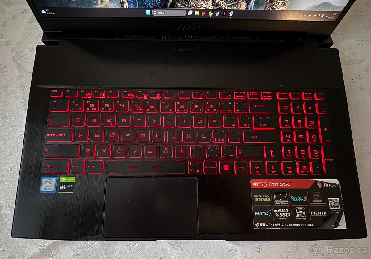 MSI GF75 Thin 9SC, i5‑9300H, GTX 1650, 16 GB RAM, 1 TB SSD – - 3