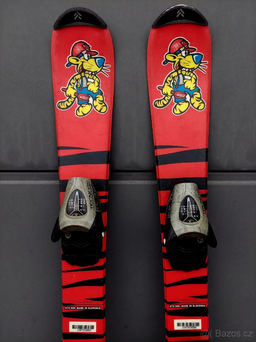 Dětské lyže TECNO PRO, 80 cm + lyžáky - 3