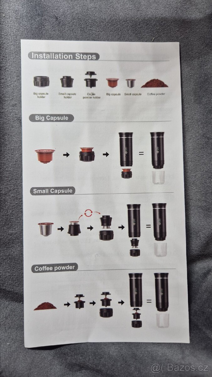 Cestovní kávovar na baterie - 3