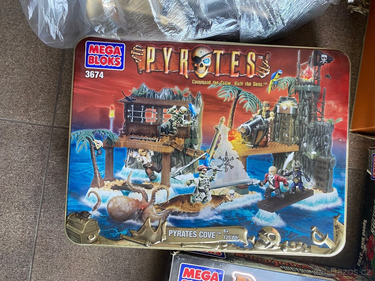 Mega Bloks – velká kolekce – Pyrates, Dragons, Probuilder - 3