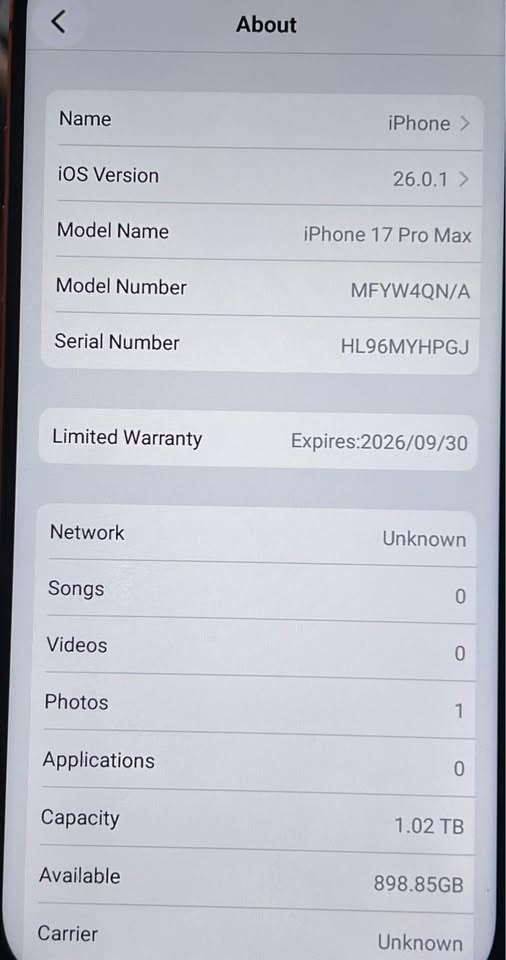 Iphone 17 Pro Max 1TB - 3
