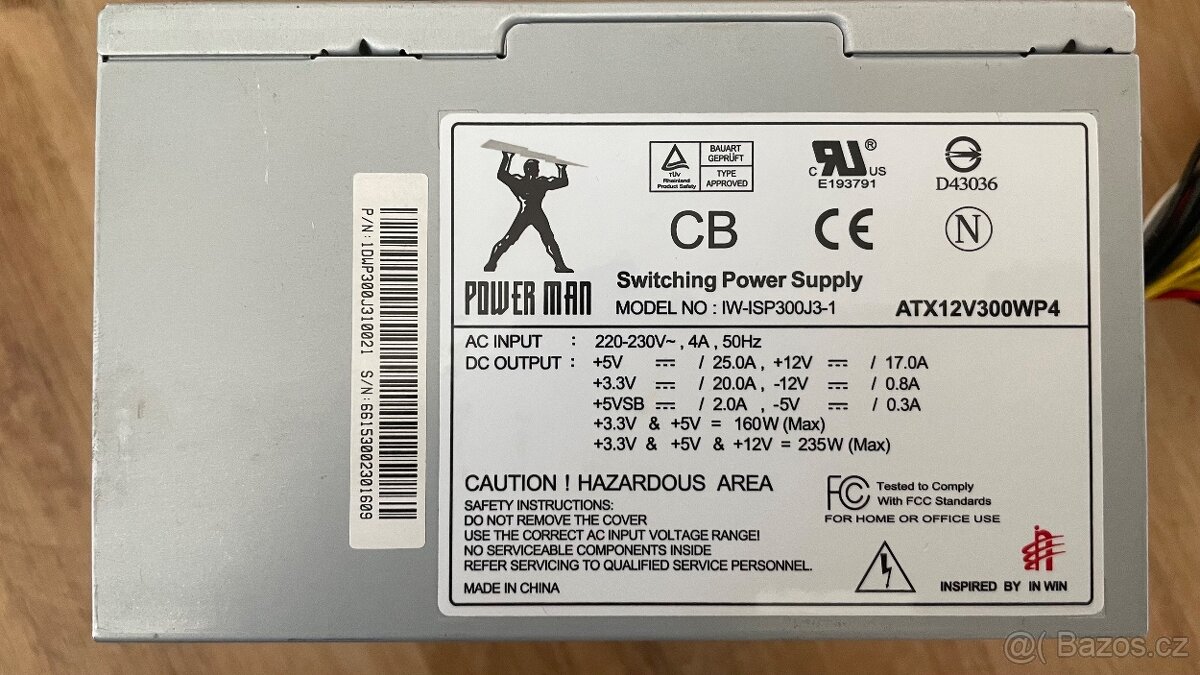 Power Man 300W (ATX12V300WP4 / IW-ISP300 - 3