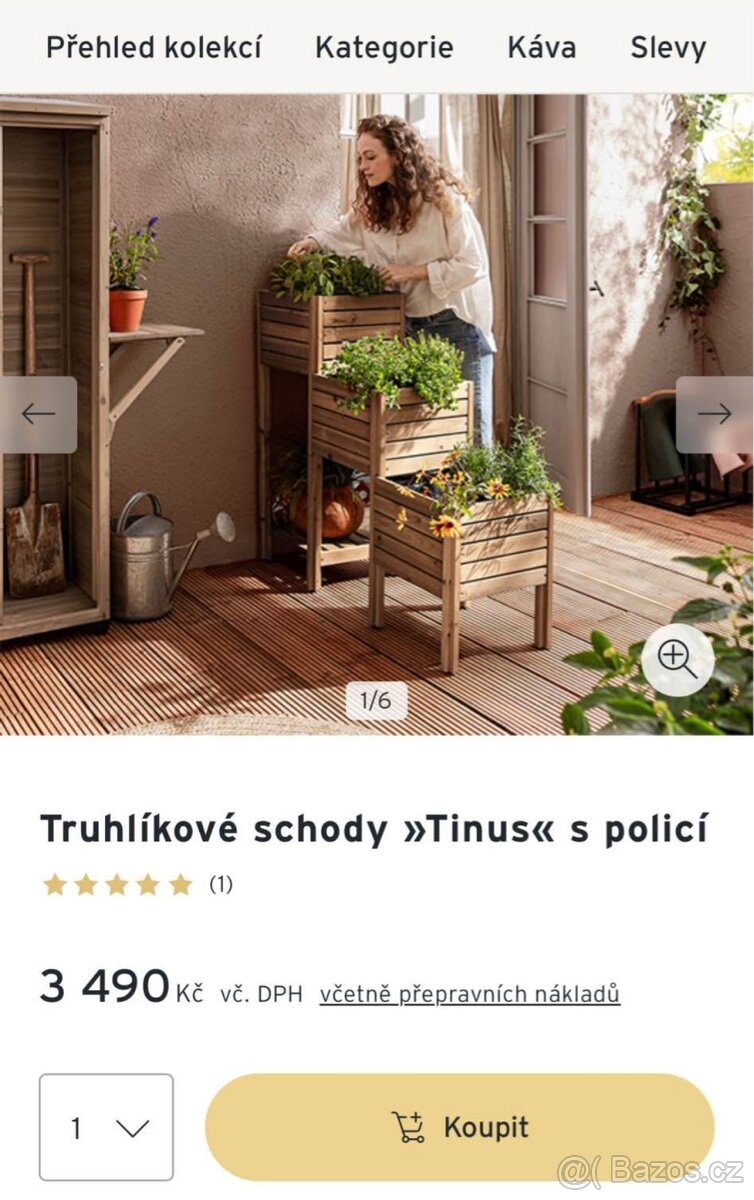 Truhlíkové schody s policí - 3