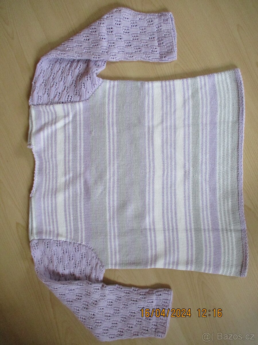 Dámský ručně pletený svetr - 3