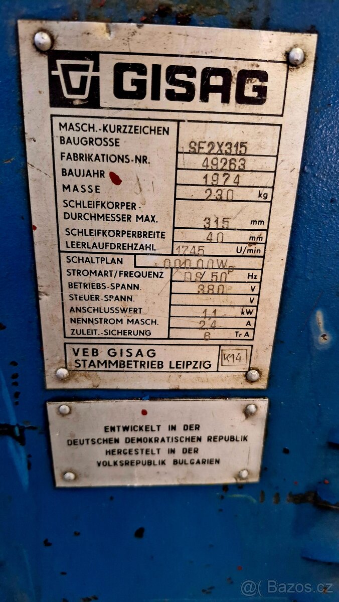 Stojanová bruska Gisag - 3