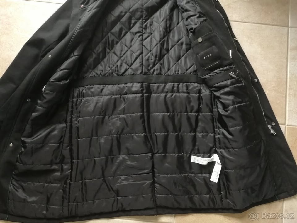 Prodám krásný černý kabát - ZARA - 3