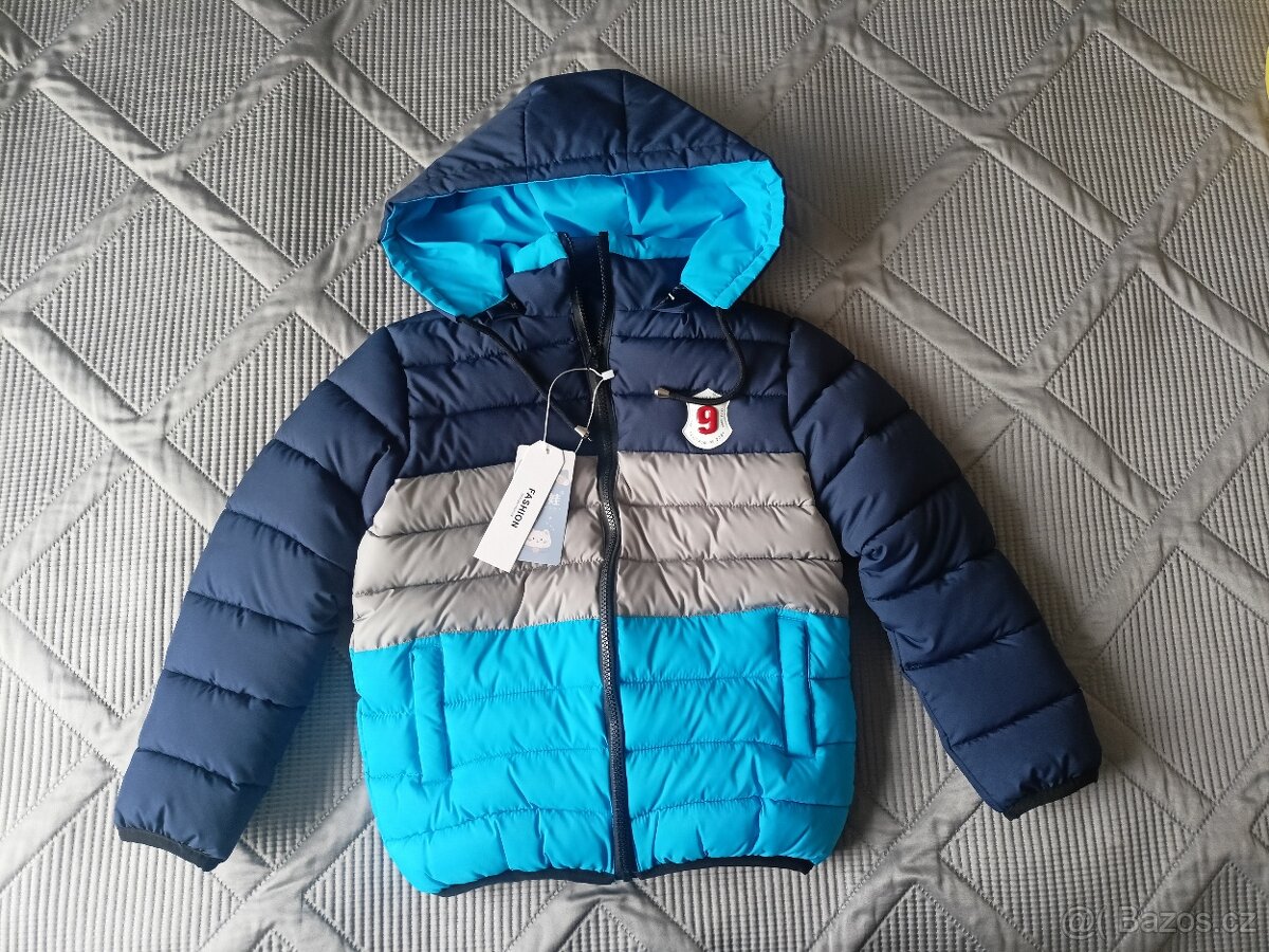Nová dětská zimní bunda, vel.128 - 3
