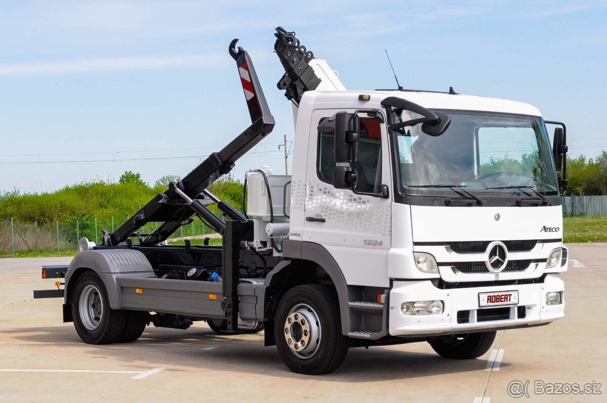 MERCEDES ATEGO 1224 HÁKOVÝ NOSIČ KONTEJNERŮ HYDRAULICKÁ RUKA - 3