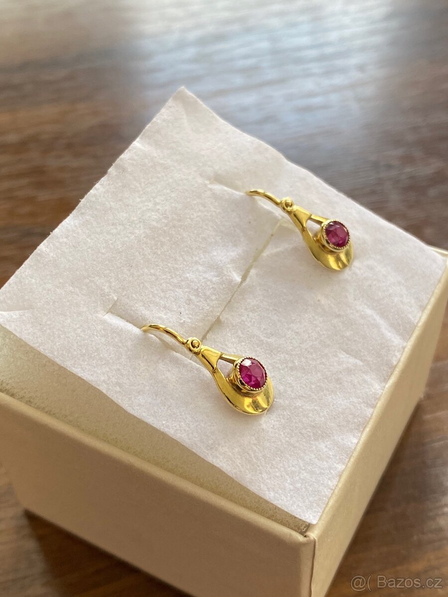 Zlaté dětské náušnice - 3