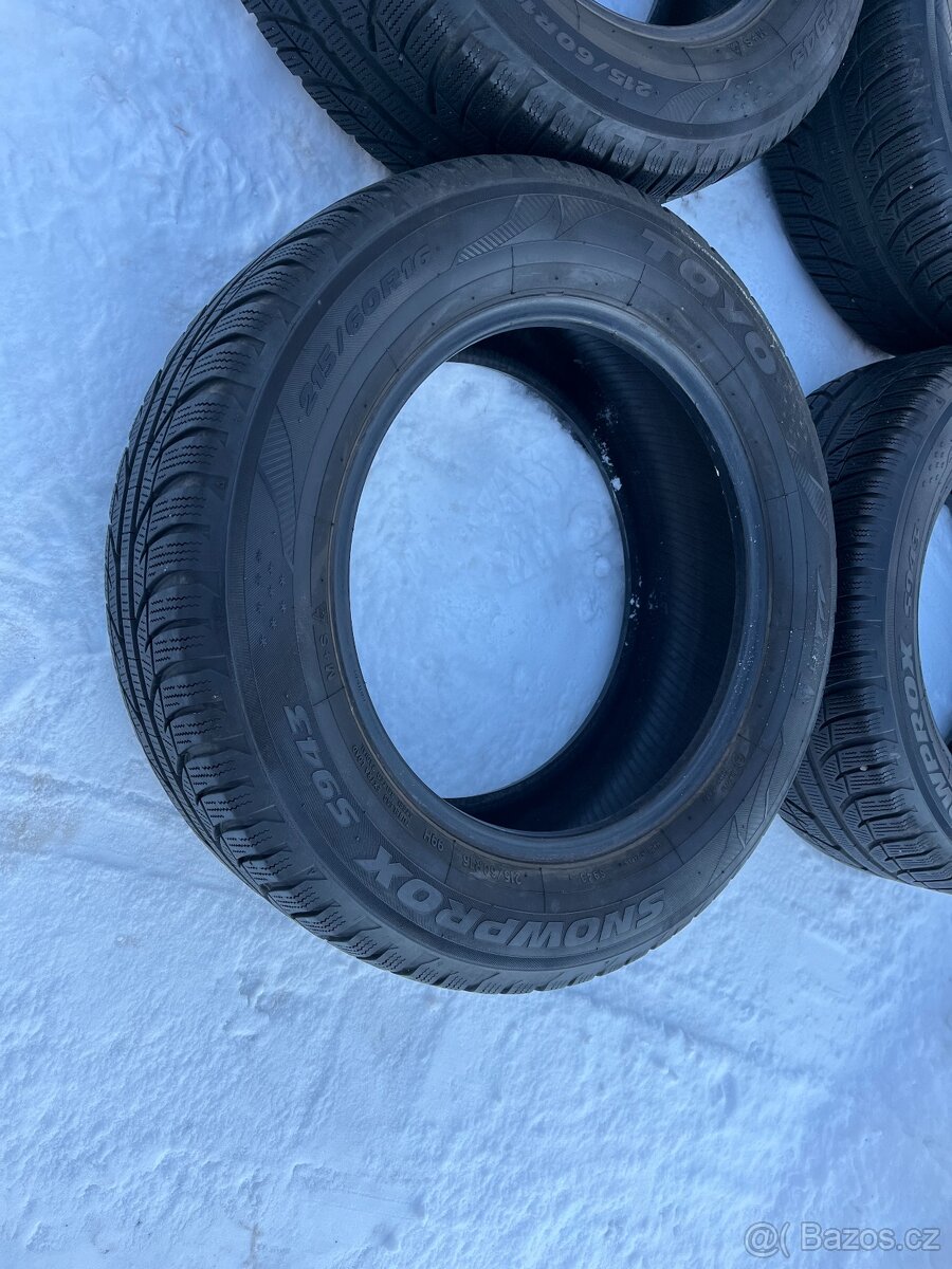 4x zimní pneu 215/60/16 vzorek 85 % - 3