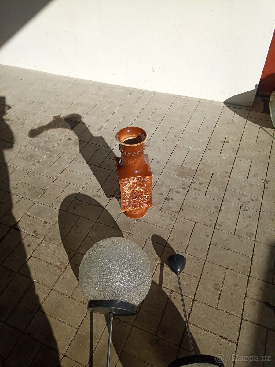 Retro váza a retro lustry - 3