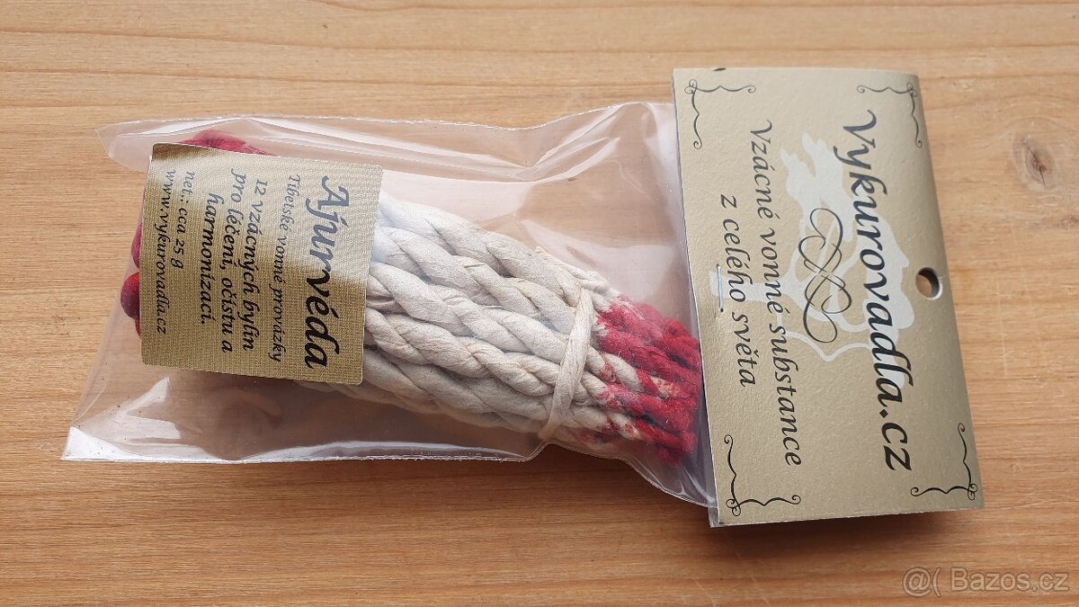 Tibetské vonné provázky Ajurvéda, 25ks originál balení - 3