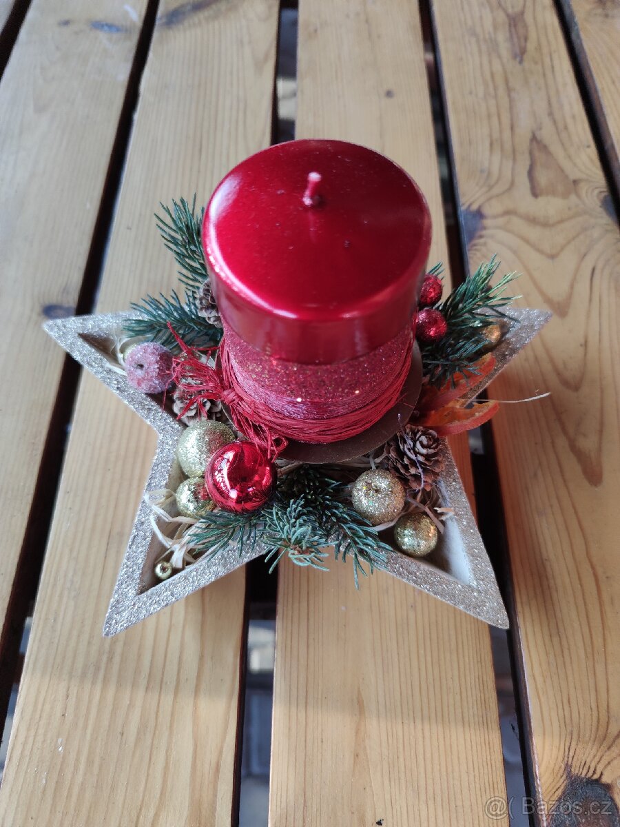 Exkluzivní vánoční dekorace - šířka 25 cm - 3