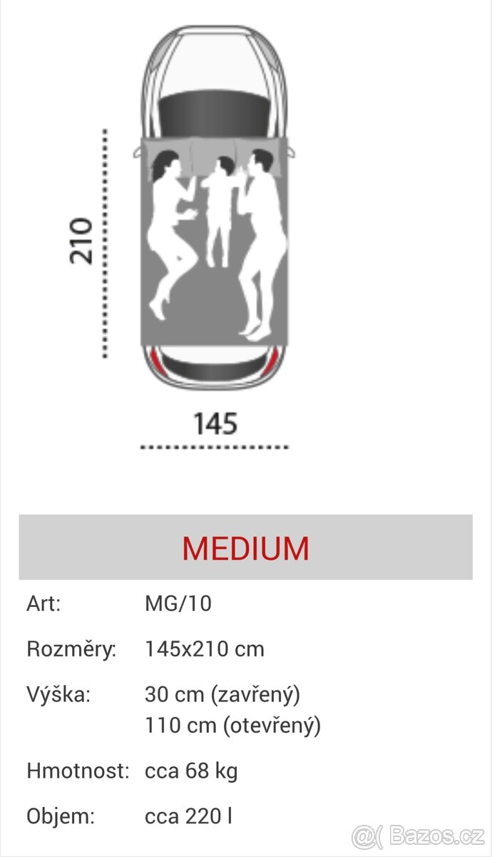 Pronájem autostanu MAGGIOLINA AIRLANDER MEDIUM - 3