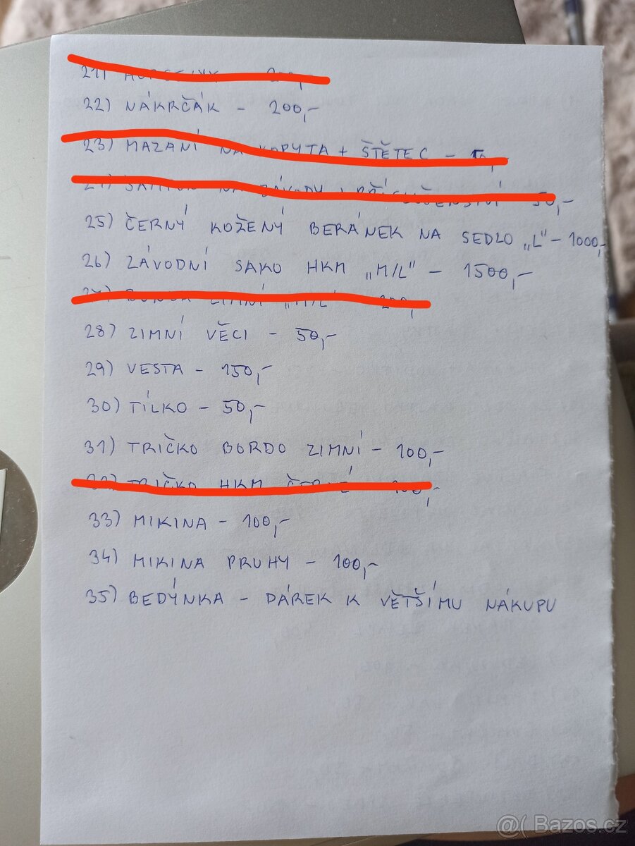 Věci pro koně a jezdce - 3