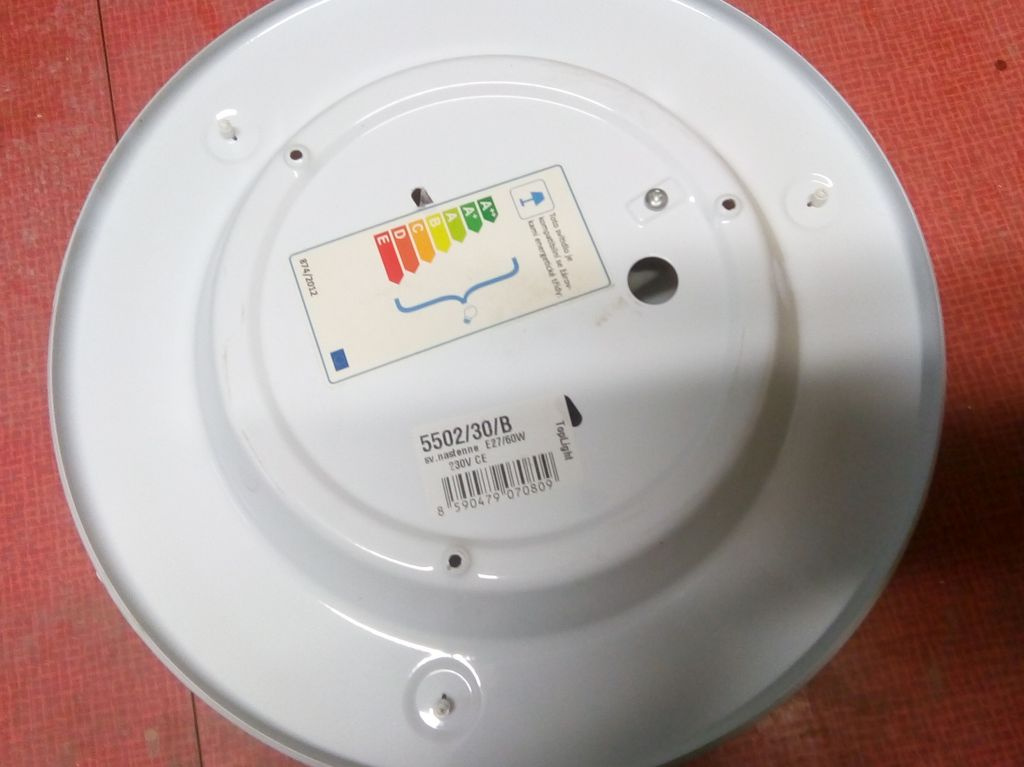 Stropní nebo nástěnné kulaté svítidlo a náhradní sklo 1ks - 3